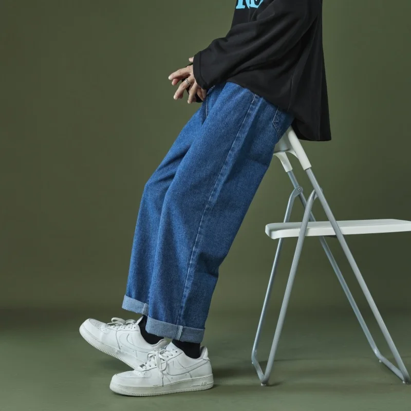 Multicolor Jeans Men Fashion Casual Retro Baggy Jeans Men Streetwear Loose Hip Hop Straight Denim Pants Mens Trousers S-3XL