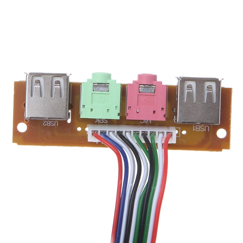 Чехол для ПК с передней панелью USB аудио микрофон кабель наушников | Компьютеры и