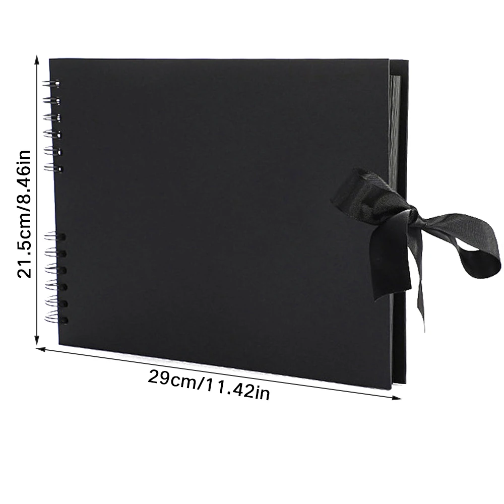 

80 Pages Photo Albums Scrapbook Paper DIY Craft Album Scrapbooking Picture With 12 Marker Pens Wedding Birthday Childrens Gift