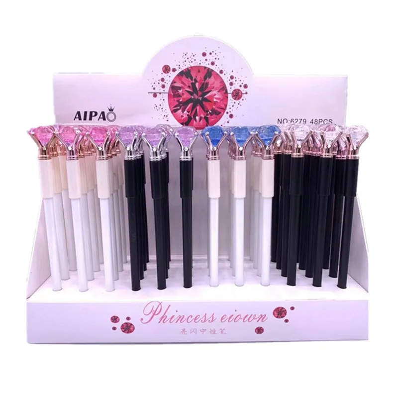 Бриллиантовый гель карандаш 48 шт./компл. Волшебная шариковая ручка с кристаллами