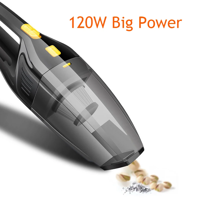 Автомобильный пылесос DC 12V 120W 5000 PA всасывание влажное и сухое использование с 14 8