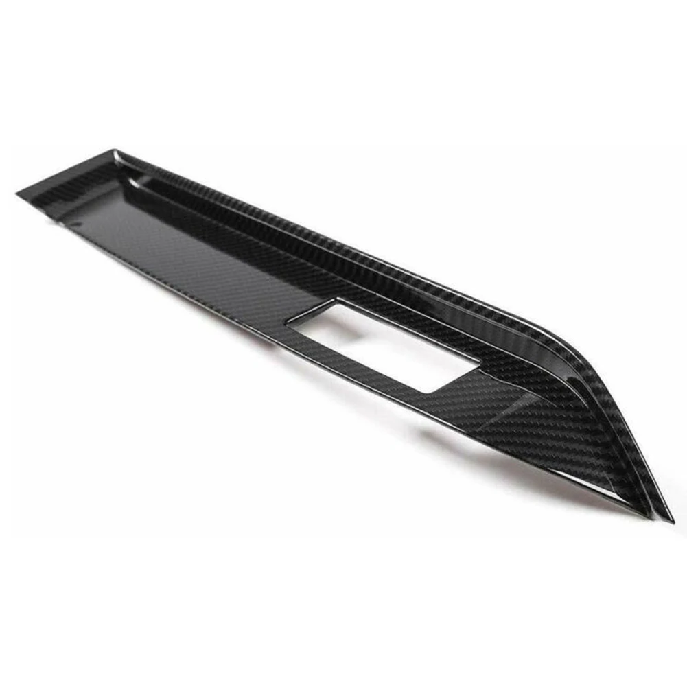 

Decor Car Trim Cover Auto Carbon Fiber Black Co-Pilot Dashboard For Ford Mustang 2015 Inner Stickers Hot