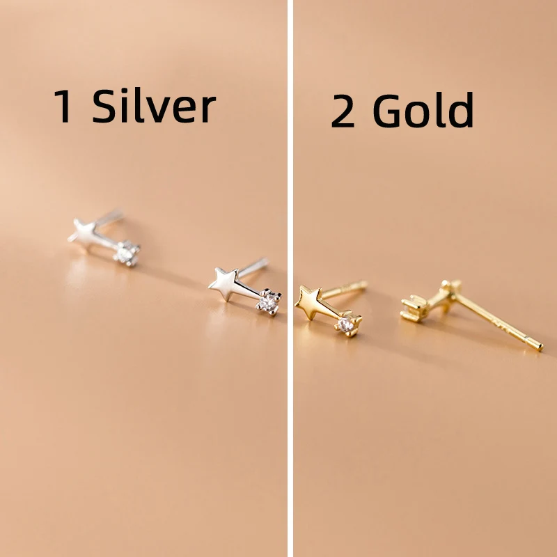 

La Monada Small Silver Earrings For Women Star 925 Sterling Silver Earrings Woman Stud Beautiful Female Fashion Ear Piercing