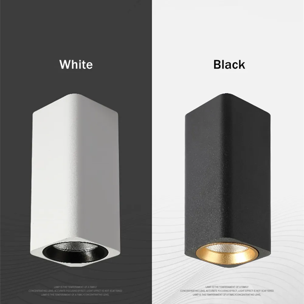 Квадратный светодиодный потолочный светильник [DBF] 10 Вт 7 черный/белый 3000K/4000K/6000K