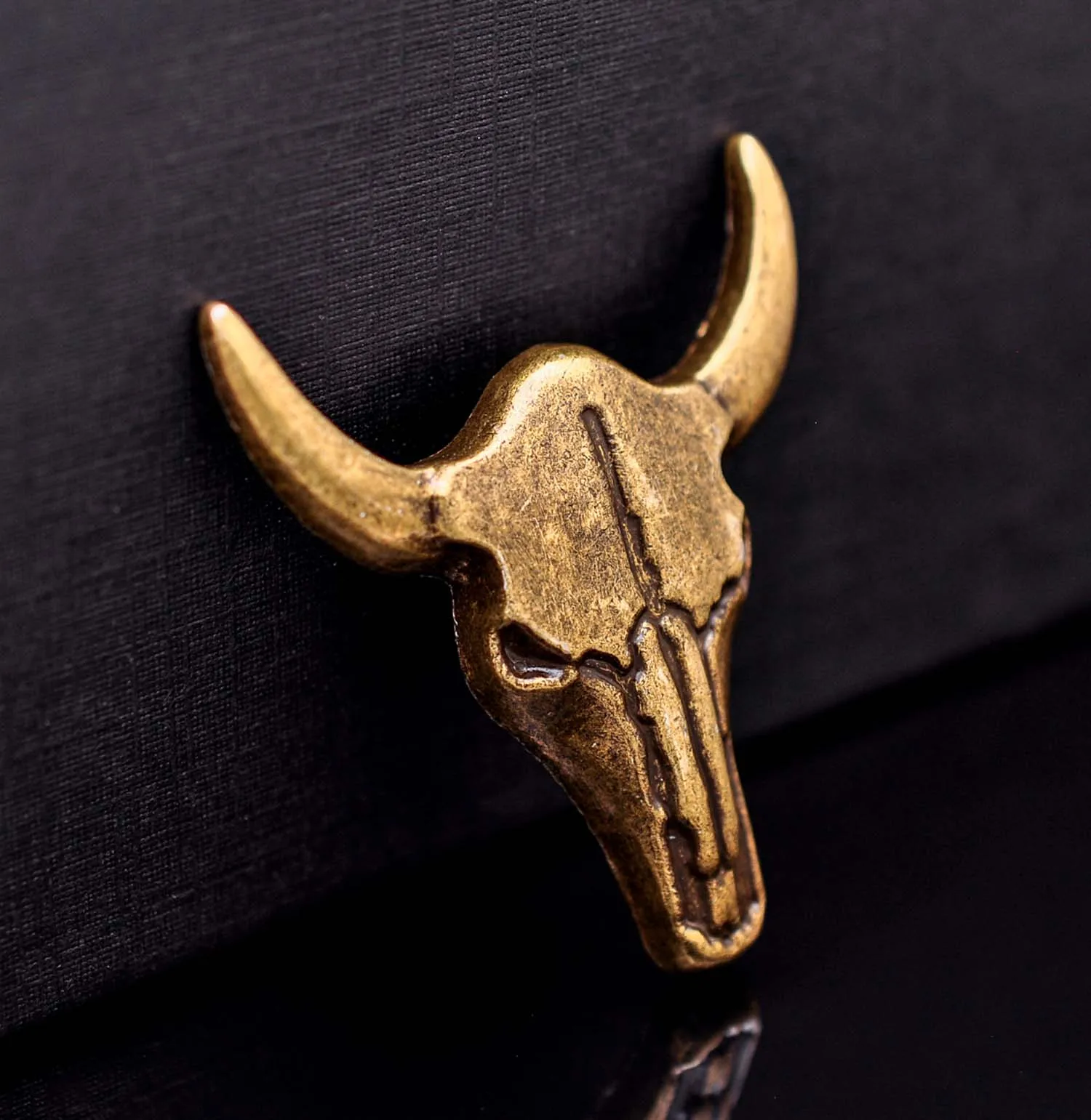 10 шт. Твердый латунный западный ковбой Техасский бык Buffalo Longhorn Голова Череп кожевенное ремесло Bridle Conchos Западный Декор отвертка
