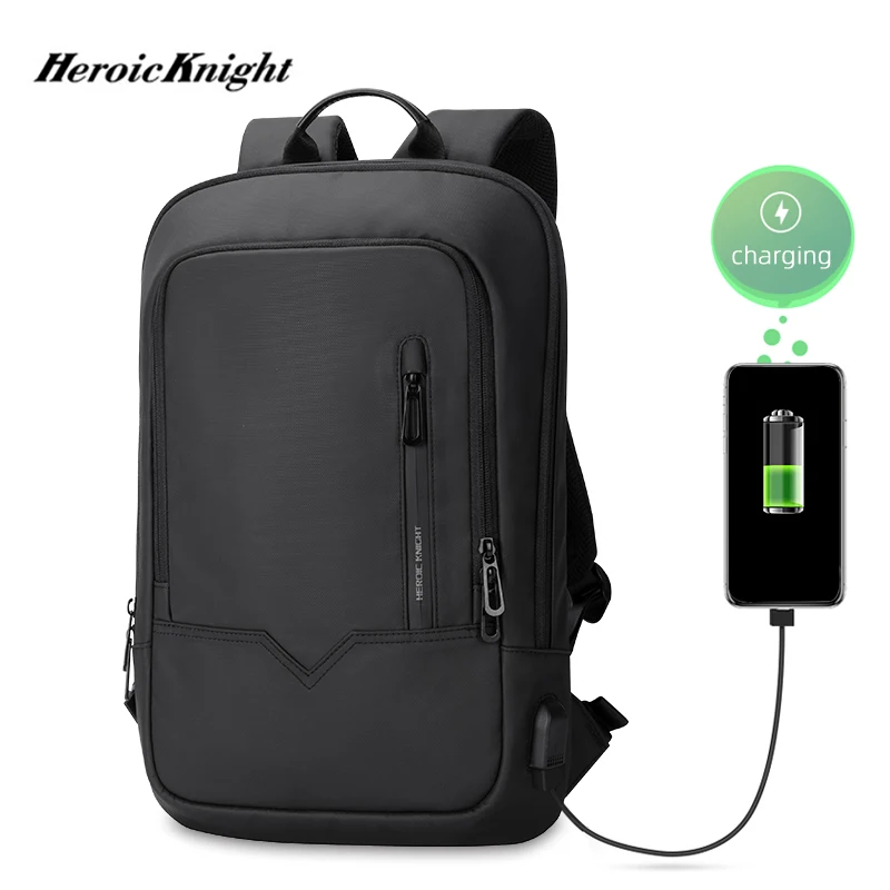 heroic knight men multifunctional backpack waterproof 14inch laptop bag high capacity bag for school business man travel pack free global shipping