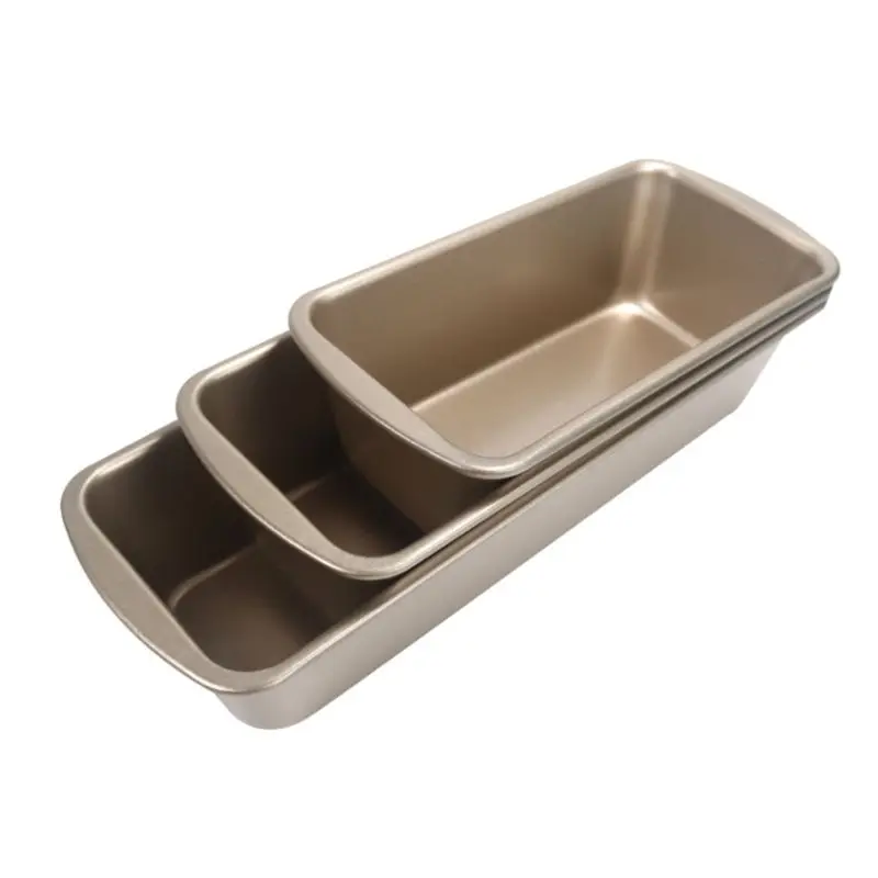 

3pcs/set Rectangle Loaf Pan Toast Bread Cake Mold Carbon Steel Pastry Mould DIY