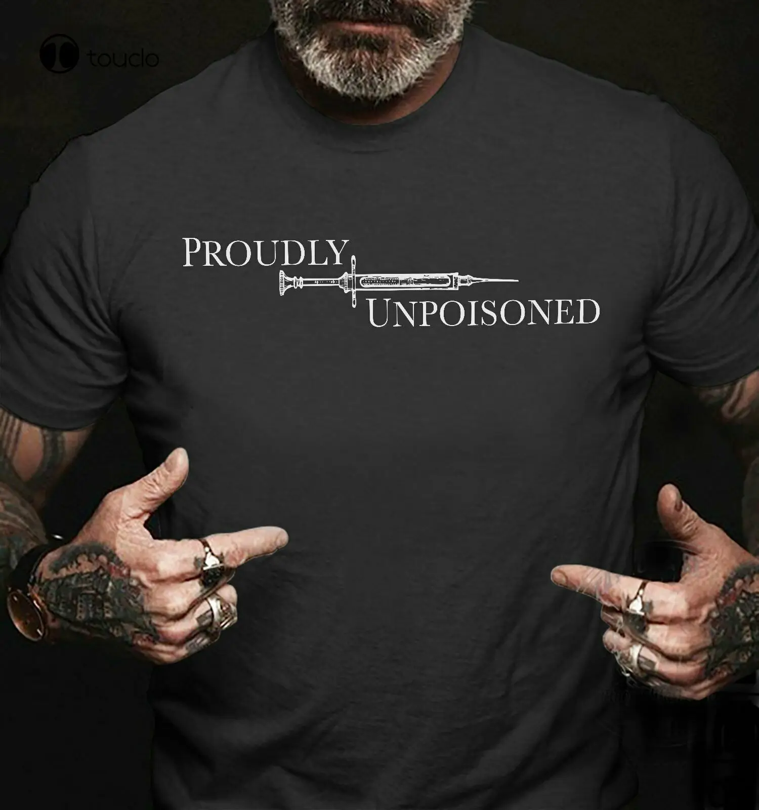 

Proudly Unpoisoned Gift Unisex T-Shirt Cotton Tee Shirt