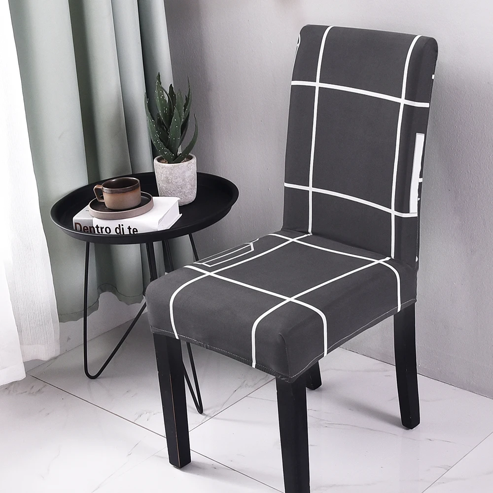 Растягивающийся чехол для стула с принтом большие эластичные чехлы сидений