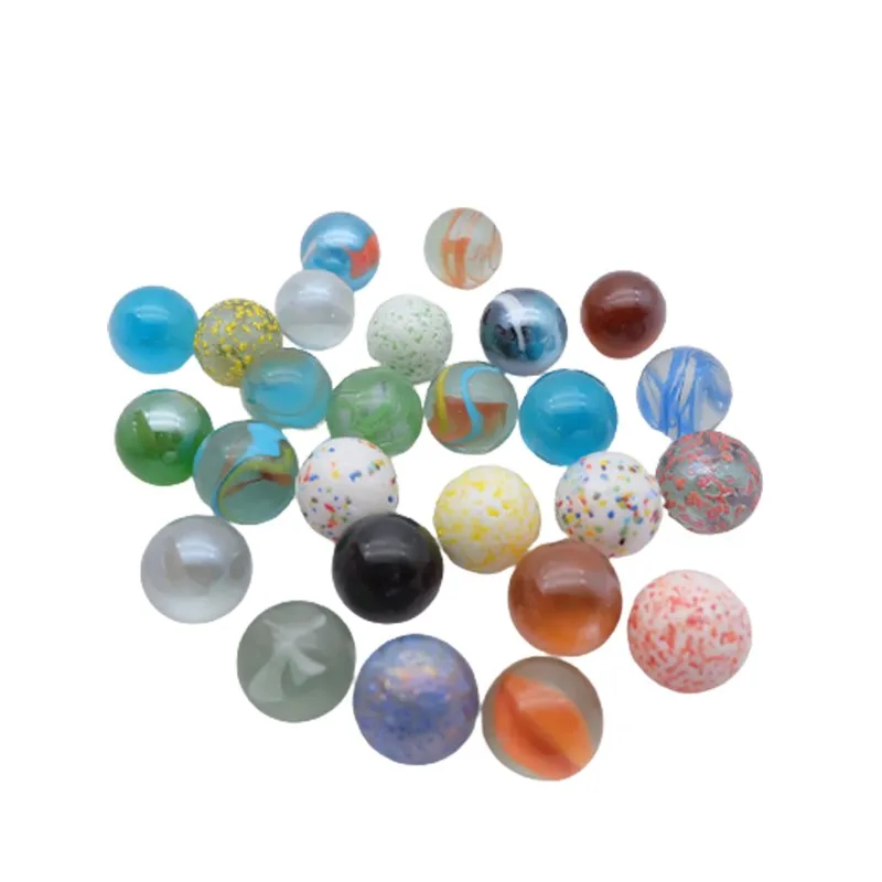 

50/100/150pcs Of Glass Ball 16 mm Cream Console Game Pinball Machine Cattle Small Marbles Pat Toys Parent-Child Machine Beads