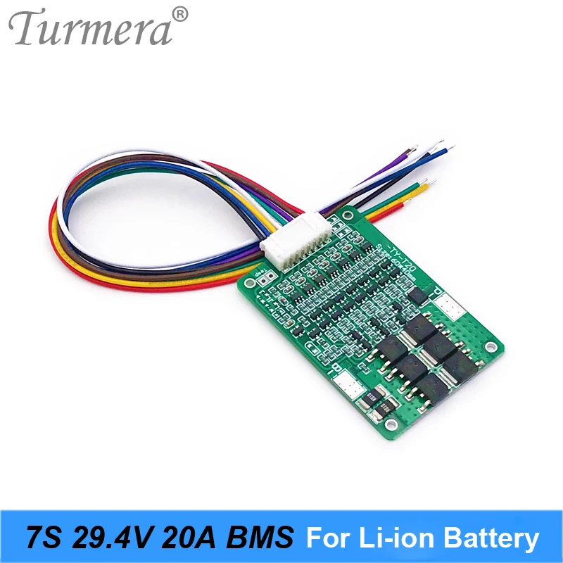 7S 24V 20A 18650 литиевая батарея Защитная плата для 25 2 V 29 4 E bike scooter Battery BMS Suit a Power Wheels