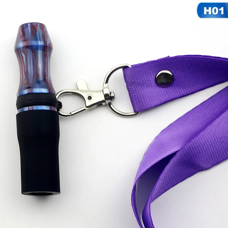 H01 Висячий веревочный ремешок акриловый кальян мундштук Shisha силиконовый и пластиковый кончик рта Sheesha кальян наргиле шланг - Цвет: H01