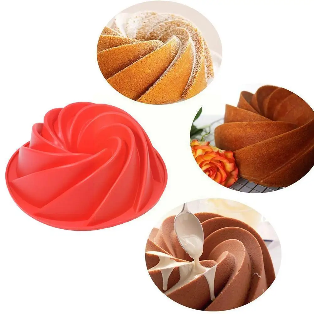 

High Srength Non-toxic Large Shape Durable Impermeable Bakeware Tools PanBread Silicone Cake Mold Baking O7O7