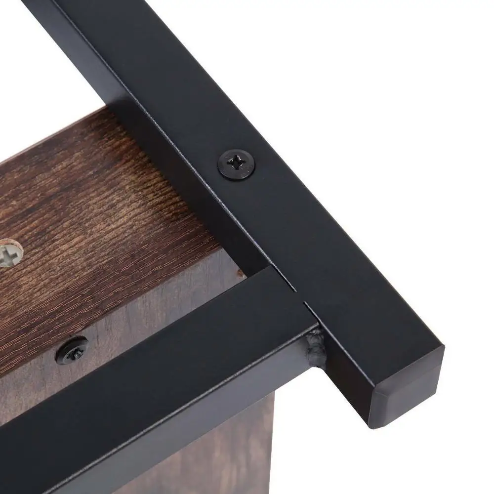 

Yonntech Vintage Coffee Table Double Layer Sofa Rectangle Side Table for Living Room and Office Desk