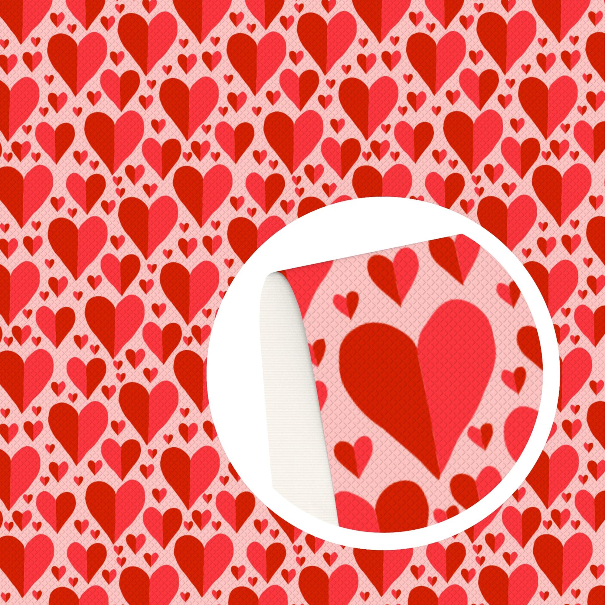 20*33 см День Святого Валентина сердце искусственная кожа ткань для бантов ремесла