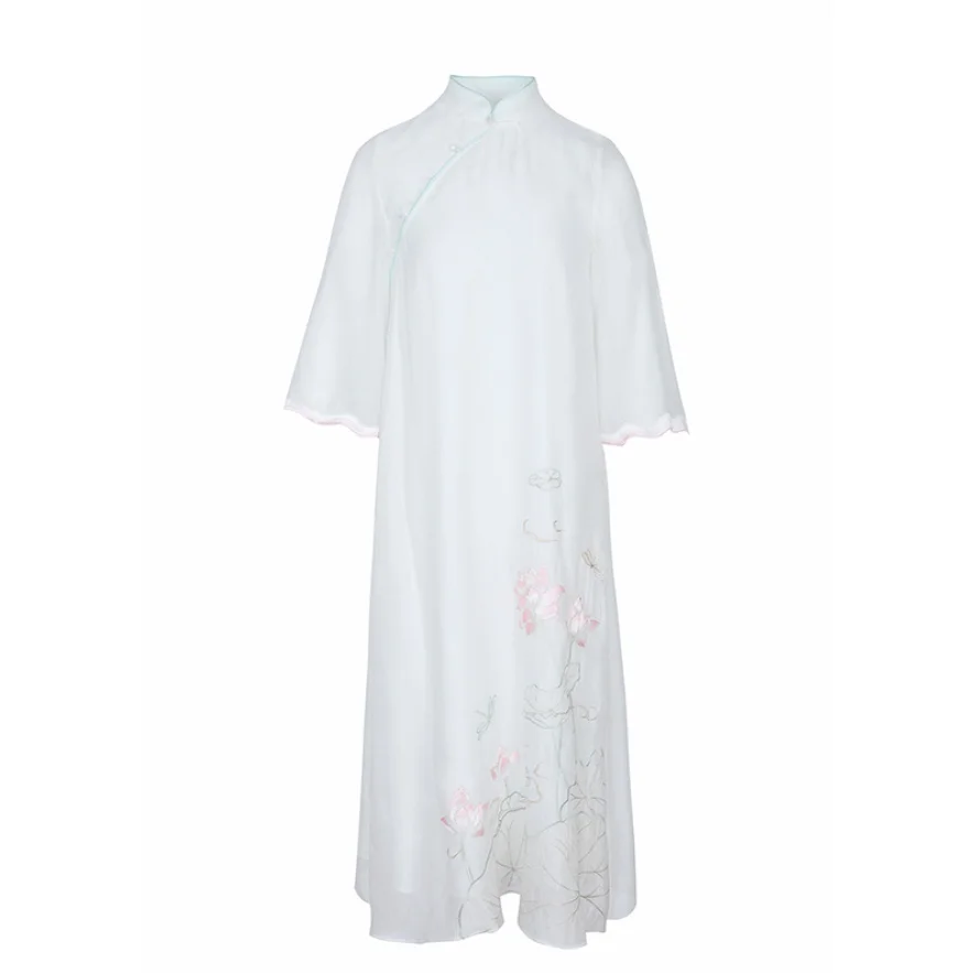 

Spring And Autumn Chinese Style Elegant Dress 2021 New Fashion Retro Ethnic Daily Wear Skirt