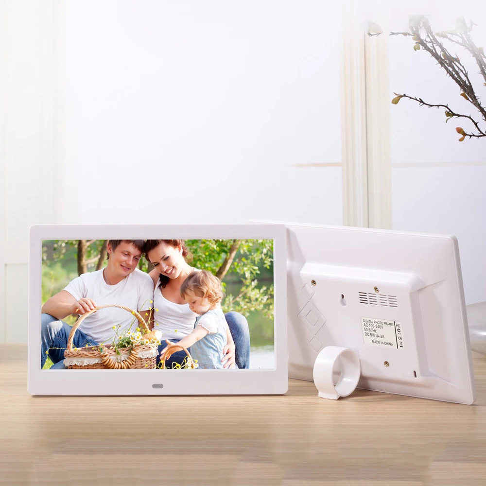 10&quot LEDs Digital Photo Frame Album Display Image MP4 MP3 Audio with Infrared Remote Control Touch Key Support Auto Mixed Play |