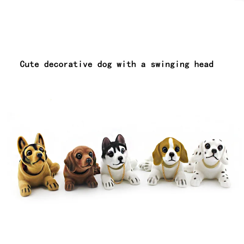 

Car Doll Husky Beagle St Bernard Shepherd Shake Head Dog Decoration Car Interior Decoration Cute Creative Gift Tabletop Ornament