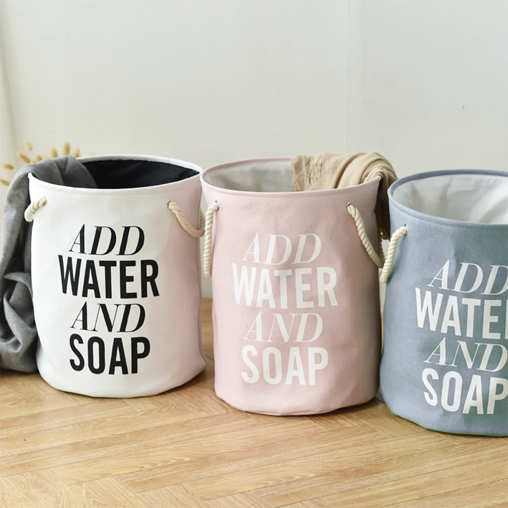 Корзина для белья из ЭВА с двумя тканевыми ручками водонепроницаемая складная