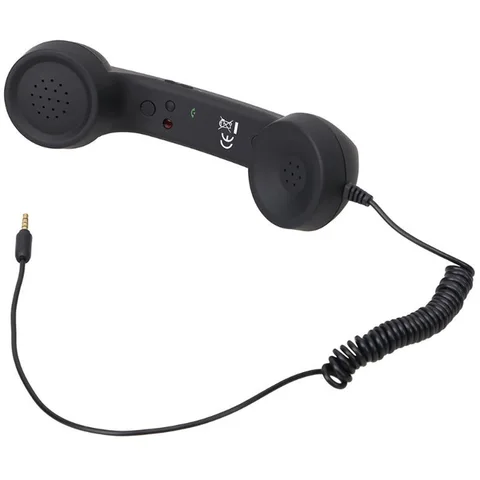 3,5 мм беспроводной микрофон телефонная трубка в стиле ретро и Проводная телефонная трубка приемники наушники для Мобильный телефон с удобным звонком
