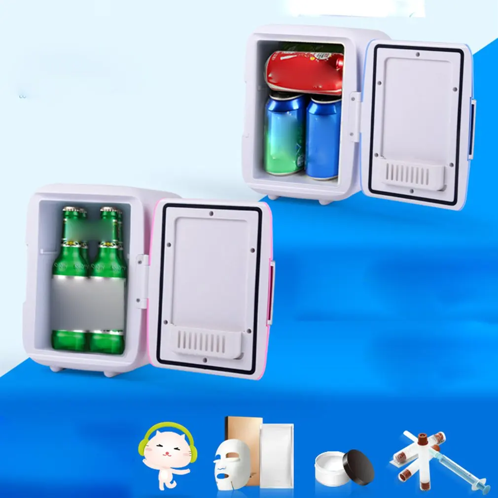 

Energy Saving and Eco-Friendly practical Car Portable Mini Drink Cooler Car Travel Cosmetic Fridge Durable High Quaity Dropship