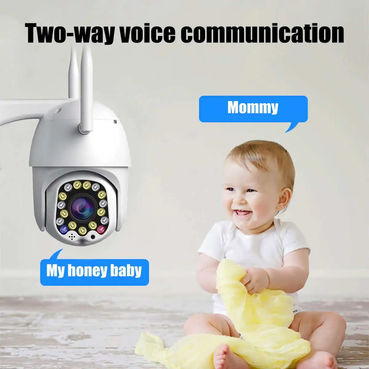 1080P PTZ IP Camera Wifi Outdoor Speed Dome Wireless Security Pan Tilt 4X Digital Zoom Network CCTV Surveillance | Безопасность и