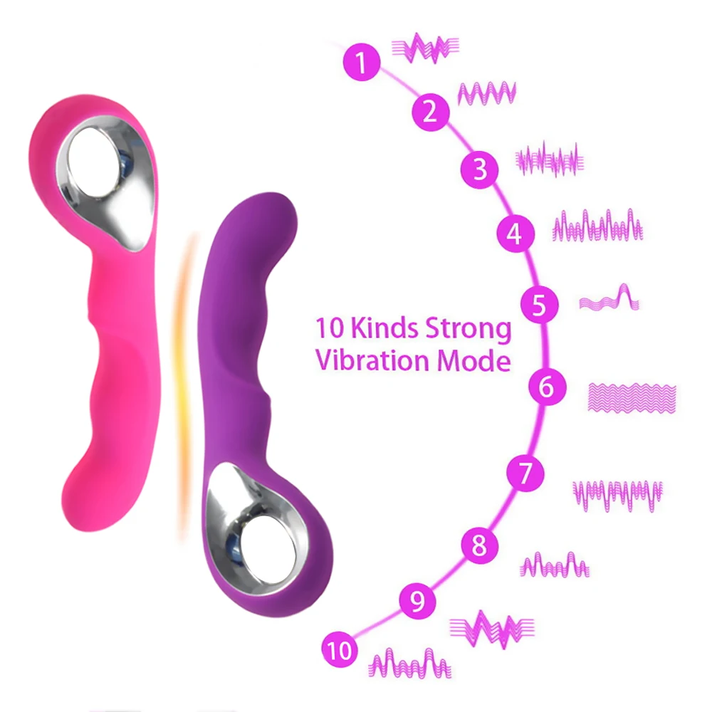G Spot фаллоимитатор вибратор 10 скоростей AV Stick Анальная пробка Стимулятор клитора