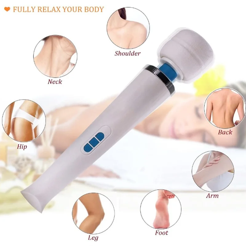 Беспроводной массажер 20 режимов вибрации 8 скоростей USB-зарядка ручной