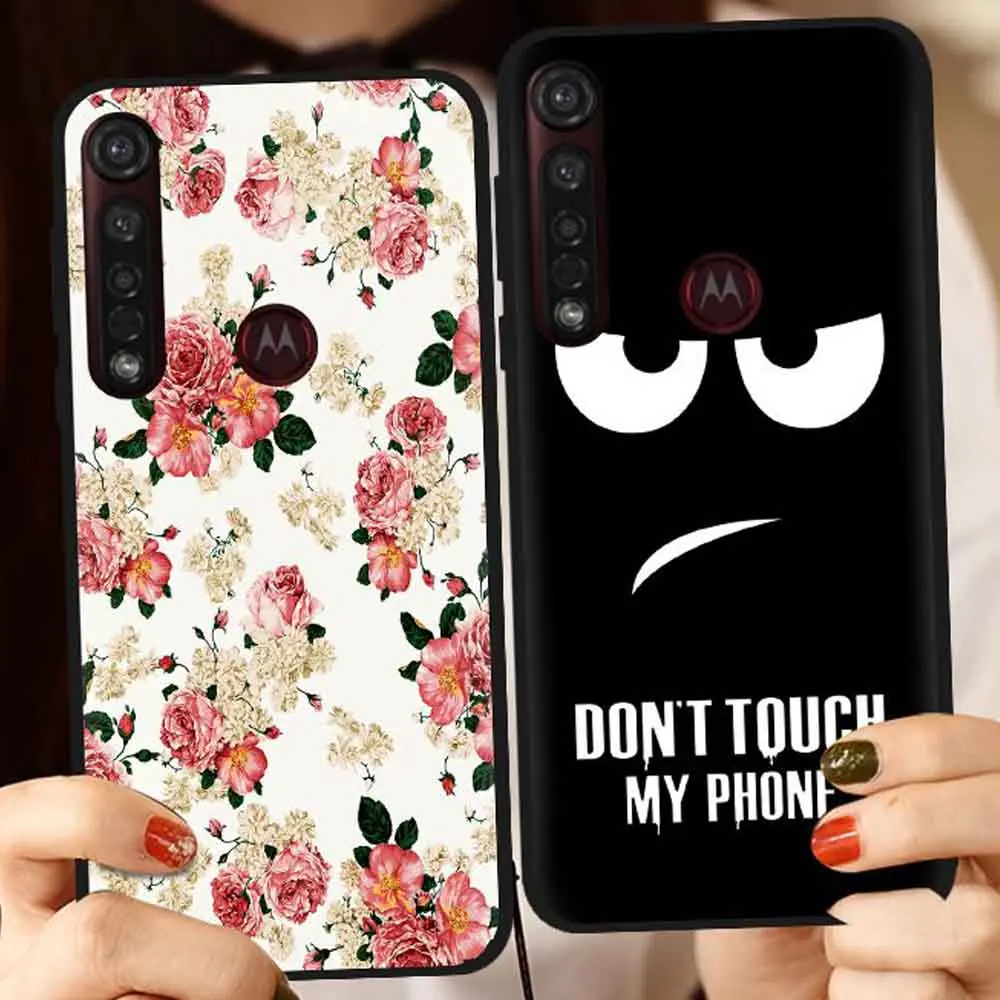 Чехол для Motorola Moto G8 Plus, мягкий матовый чехол с милыми животными и цветочным мрамором для Moto G8 play one macro, силиконовый чехол для телефона s