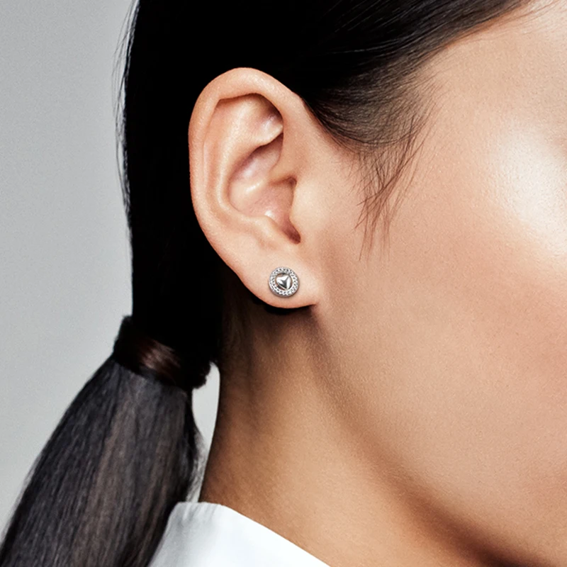 

CUTEECO New Shining Zircon Eternal Love Stud Earrings For Women Wedding Earrings Fashion Jewelry Brincos