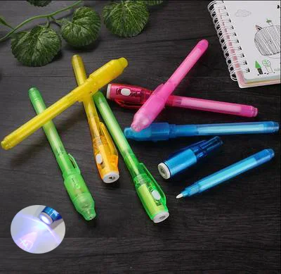 Креативные Волшебные шариковые ручки креативный УФ светильник невидимые