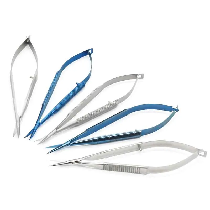 Микроскопические инструменты 12 5 см микро ножницы зубчатые конъективы