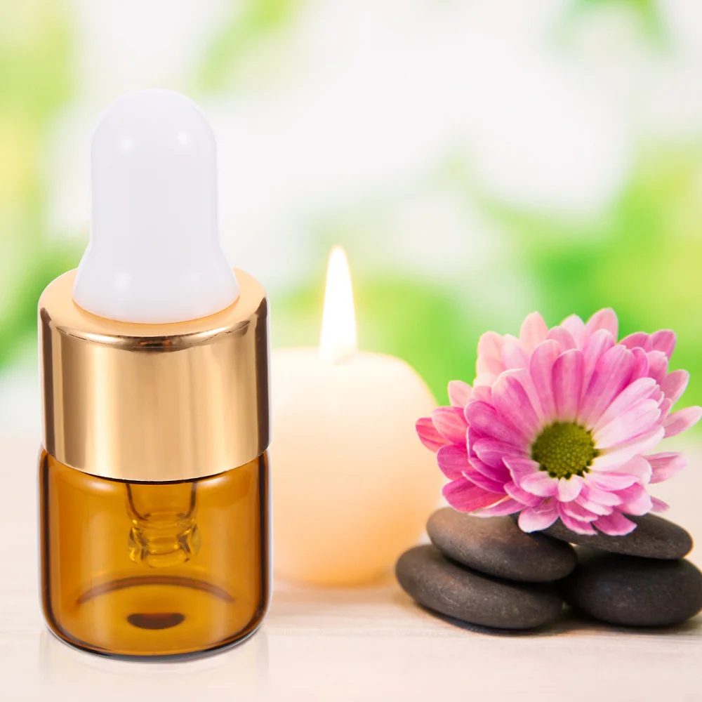 

30pcs 1ml Portable Glass Dropper Bottle Mini Essential Oil Dropper Bottle