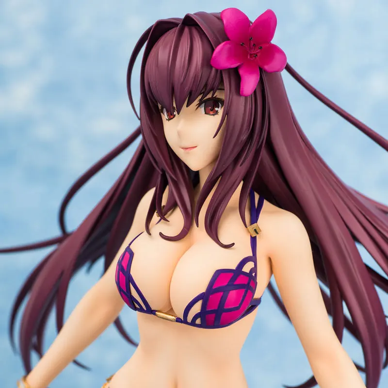 

Japan Anime Action figure Fate/Grand Order Assassin Scathach in swimsuit sexy girl PVC 26cm model Collection action figure doll