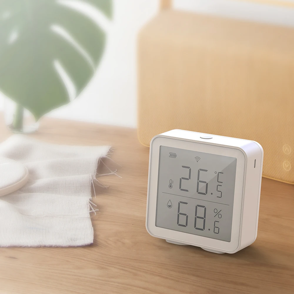 

Tuya WIFI Temperature And Humidity Sensor Smart Home Indoor Intelligent Sensor Thermometer Humidity Meter Work With Alexa Google