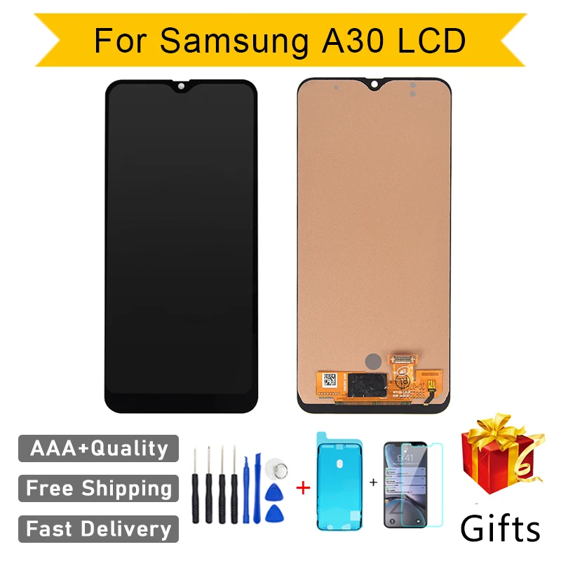 ЖК дисплей Incell AAA +++ для Samsung A30 A305F A305A экран замены в сборе дигитайзер сенсорный