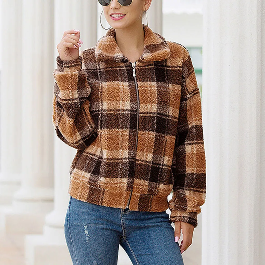 2019 зимняя короткая куртка из искусственного меха пальто женская повседневная с