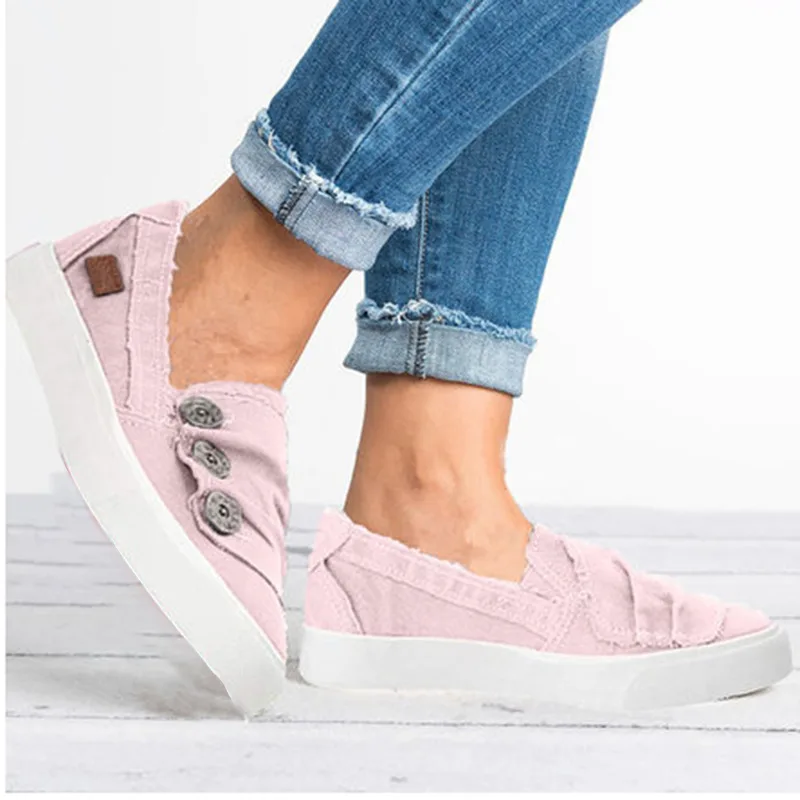 Женские кроссовки без шнуровки повседневная обувь на плоской подошве из