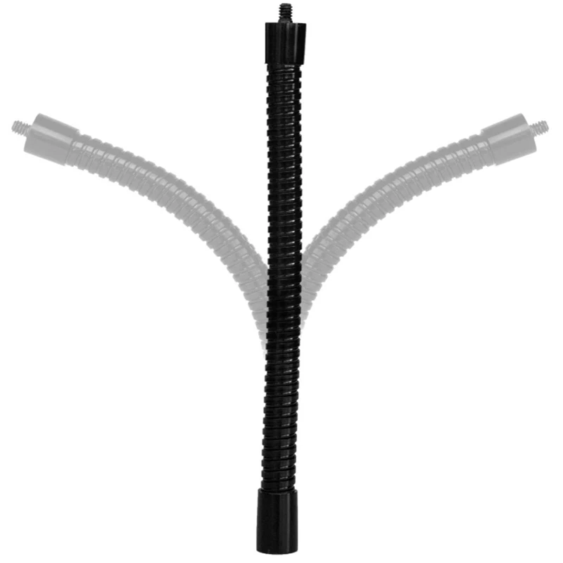 Железная Резьбовая микрофонная гусиная петля Гибкая шея черная 30 см сменный