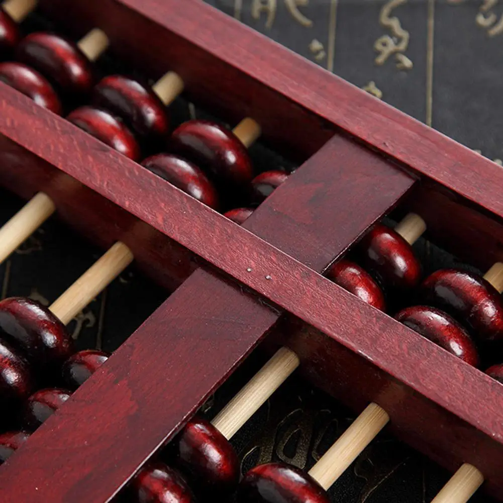 Новый 17 Колонка калькулятор деревянный счеты заклепки дизайн общая полировка