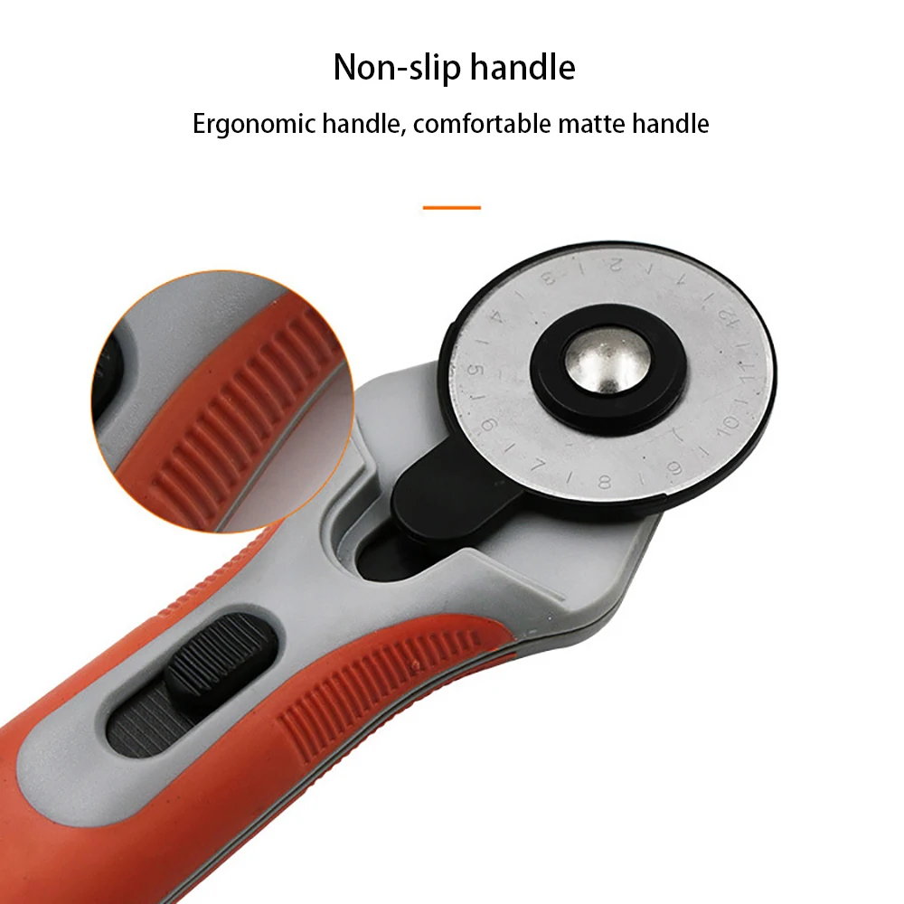 Нож роликовый круглый 45 мм для ручной резки кожи | Дом и сад