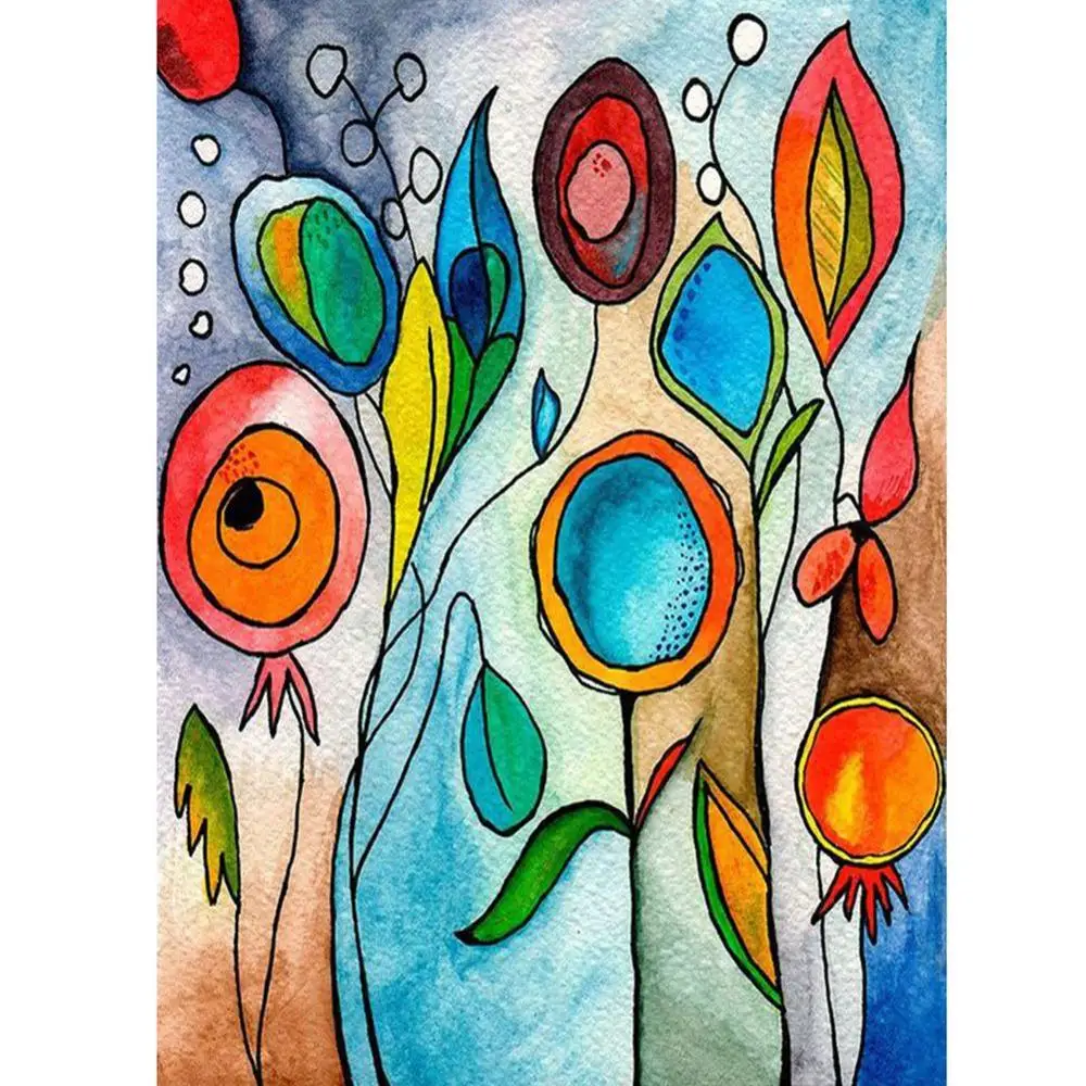 Набор для алмазной живописи сделай сам вышивки 5D абстрактная Радужная живопись