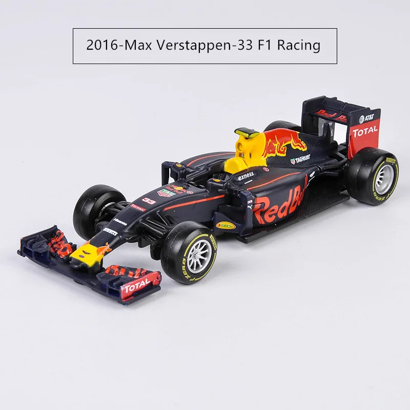 Bburago 1:43 Ferrari F1 12 стиль имитация сплава супер игрушка модель автомобиля для с рулевым колесом управления переднего колеса рулевого управления - Цвет: 2016-Red Bull-33