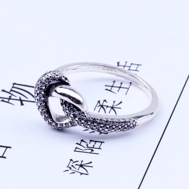 Новинка 2020 оригинальное кольцо из серебра 925 пробы с узелком в форме сердца для