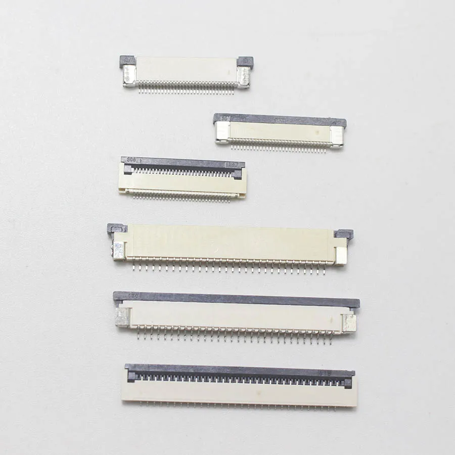 1pcs 30Pin 50/80/100/150/200/250/300mm FFC Cable 0.5MM / 1.0mm 30P Clamshell Drawer Up Down Contact FPC Connector socket | Обустройство