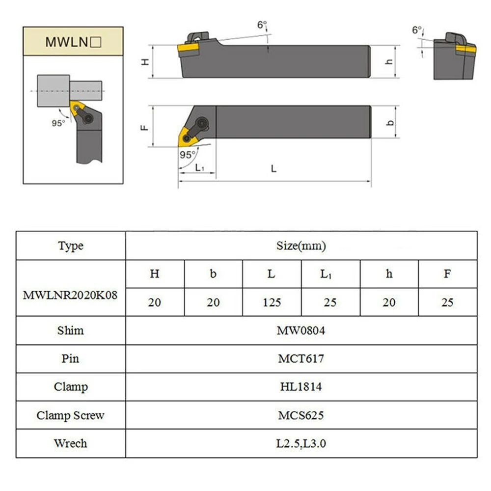 2020 новые инструменты для деревообработки токарные MWLNR2020K08 держатель + 10 шт. WNMG080404