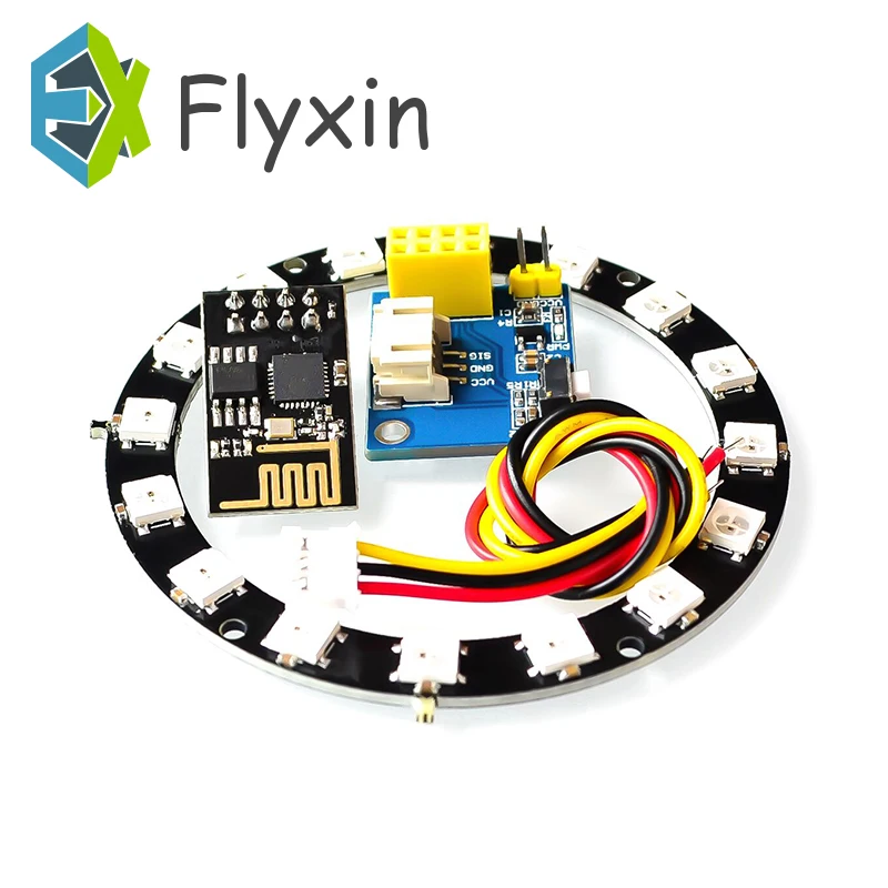Светодиодный контроллер ESP8266 ESP01 ESP-01 RGB светодиодный модуль Wi-Fi для Arduino IDE WS2812B 5050 16