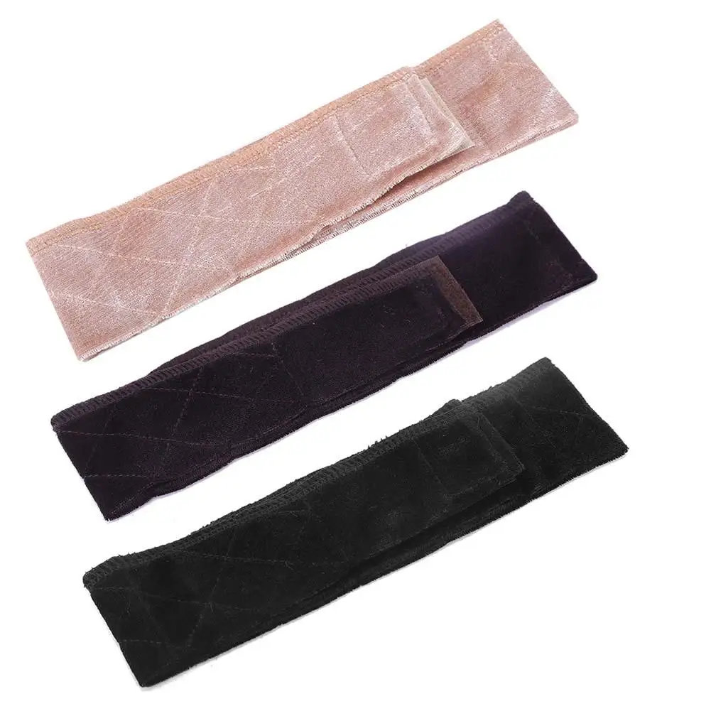 Женский нескользящий тонкий парик бархатная повязка на голову липучке шарф для