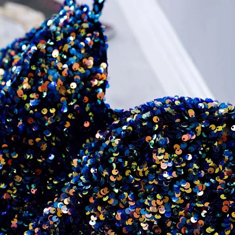 Хаотичный бархат AB цвет вышитые ткани с блестками Дизайнер DIY высокого класса