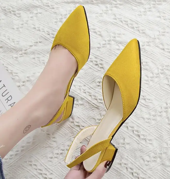 Женская обувь с петлей на пятке Летние сандалии для женщин из флока Повседневная